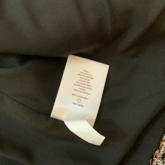 Express Metallic Tweed Open Front Blazer - Picture 4 of 4